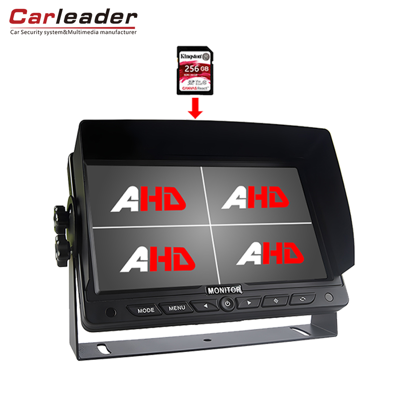 Monitor Pandangan Belakang Kenderaan 7 inci Dengan fungsi rakaman video DVR