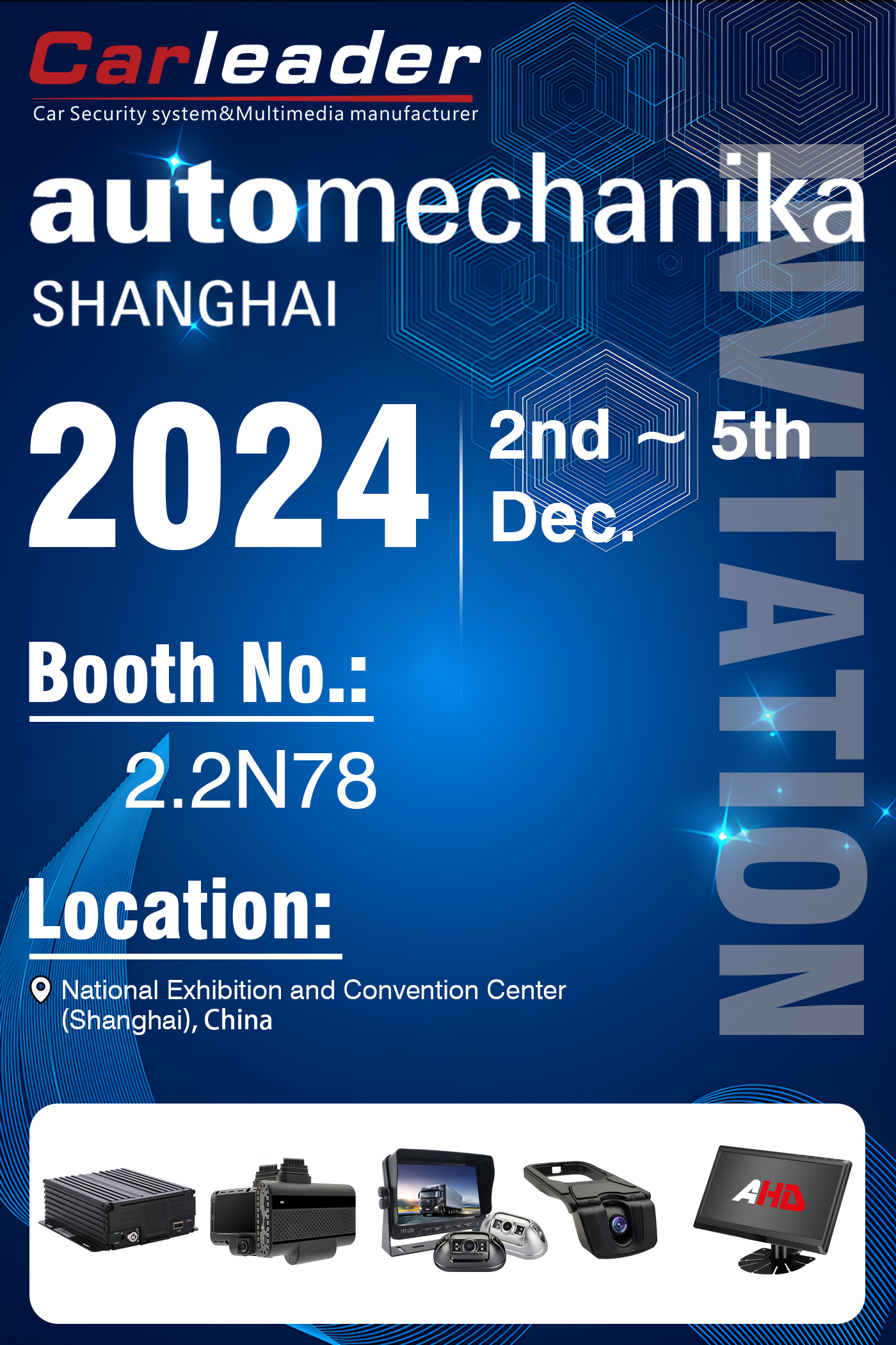 Pameran Automechanika Shanghai 2024 | No. Gerai: 2.2N78, Carleader menunggu kunjungan anda