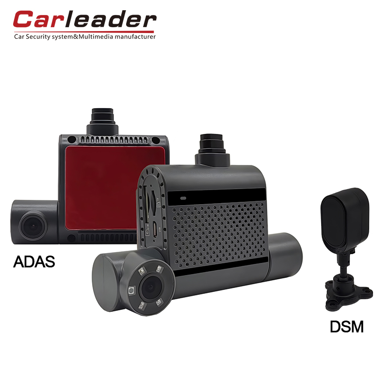 Carleader 3ch HD DVR Rakaman Kamera AI Dash untuk Pengurusan Fleet