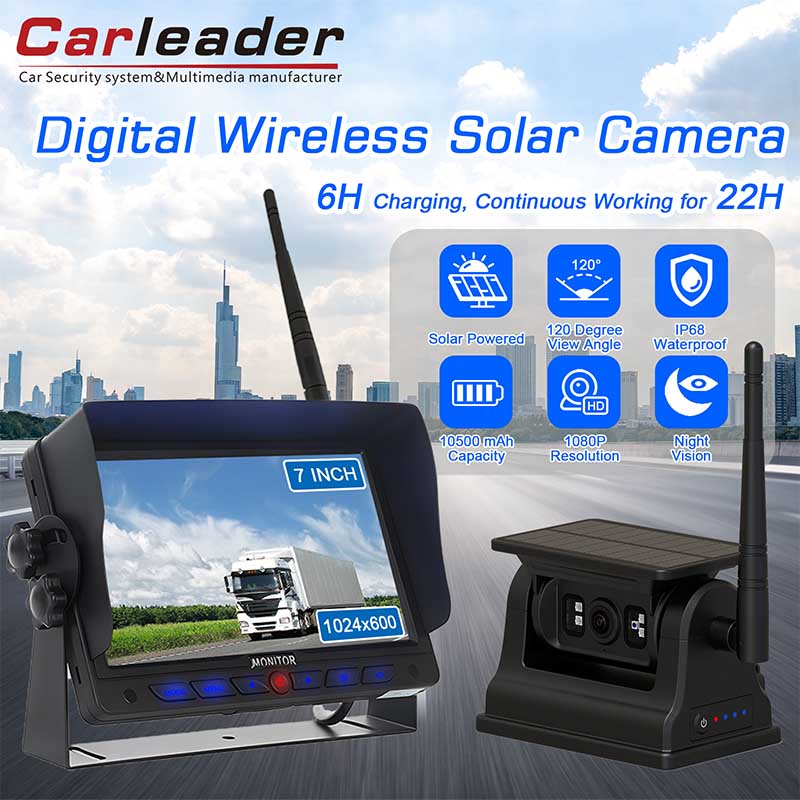 7 inci kit kamera belakang wayarles digital magnetik magnetik