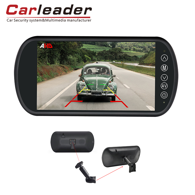 Carleader 7 inci AHD Mirror Mirror Monitor dengan Stalk Bracket-Partener yang boleh dipercayai untuk Keselamatan Jalan Raya