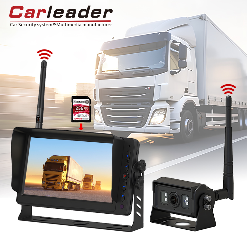 Carleader 7 inci DVR Rakaman 2.4GHz Sistem Pemantauan Tanpa Wayar Digital ---- Selamatkan keselamatan memandu anda
