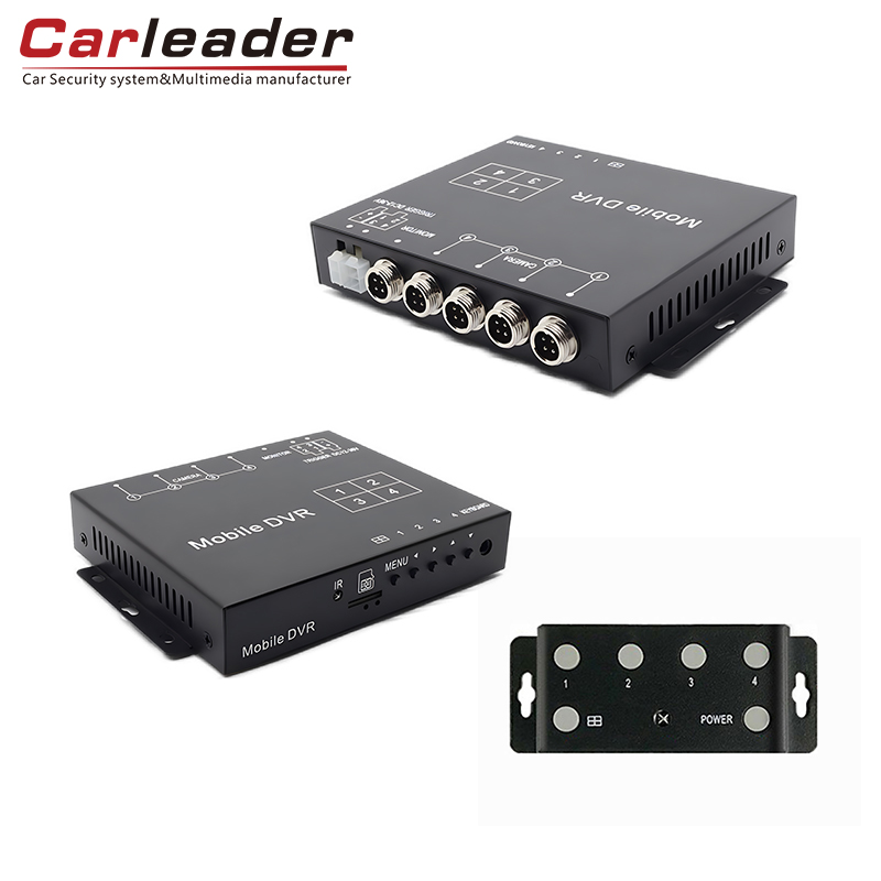 Carleader 4CH AHD 1080p Mini Mobile DVR Support TF Storage