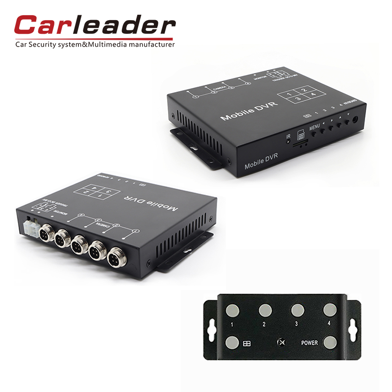 Carleader 1080p Ahd Quad Split Control Box dengan Fungsi Rakaman: Hub Pengawasan Kenderaan Semua-Dalam-Satu Anda