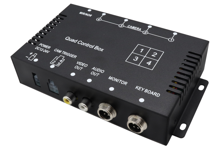 Kotak Splitter Video Vehicle AHD dengan fungsi rakaman DVR