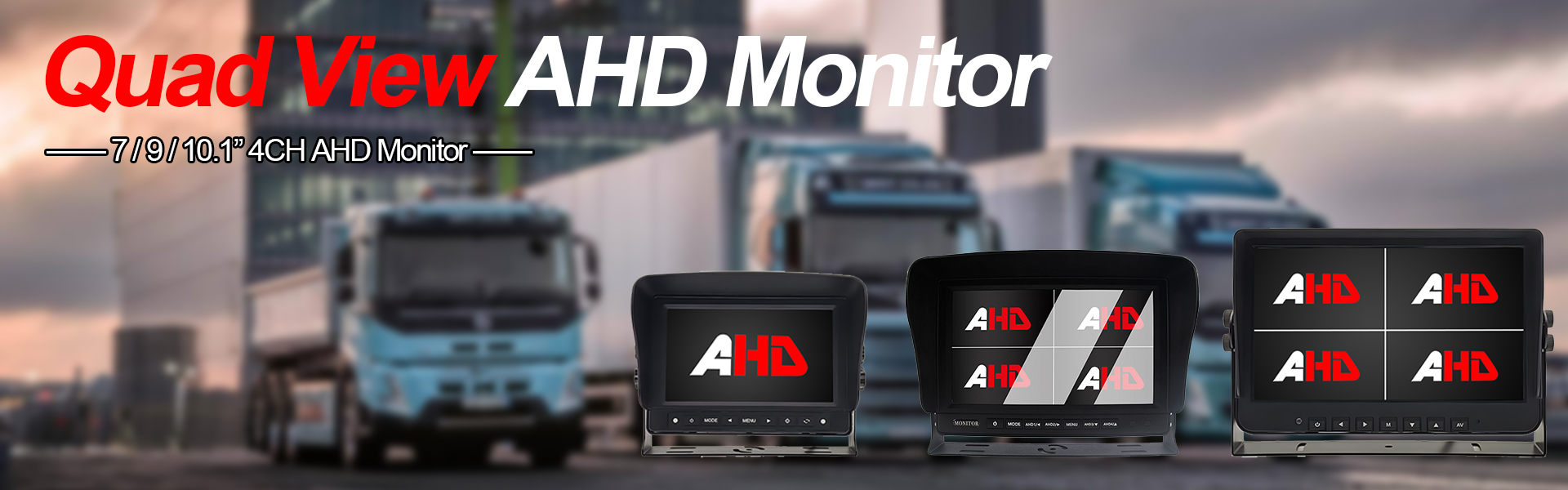 Quad view ahd monitor