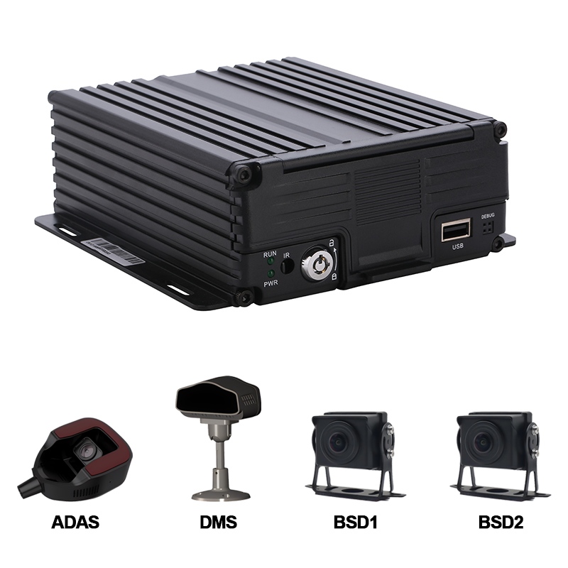 Pengurusan Armada Lebih Pintar dengan Carleader 4CH AI HDD Mobile DVR Sokongan ADAS+DMS+BSD