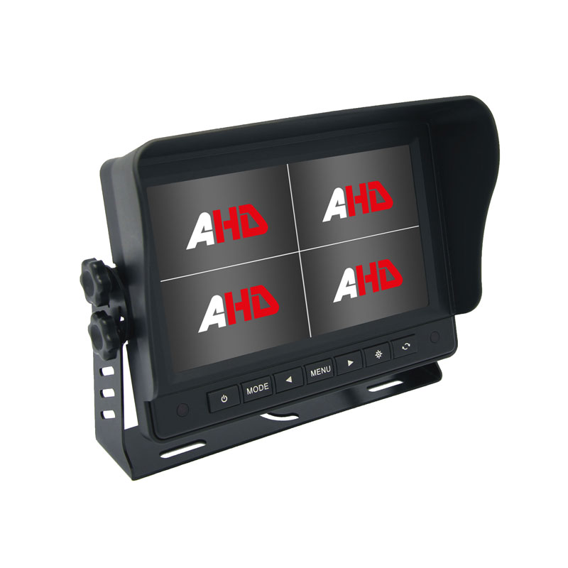 Carleader 7 Inch 4CH Quad View Display Monitor Kenderaan AHD untuk Pengawasan Kenderaan yang Jelas dan Boleh Dipercayai