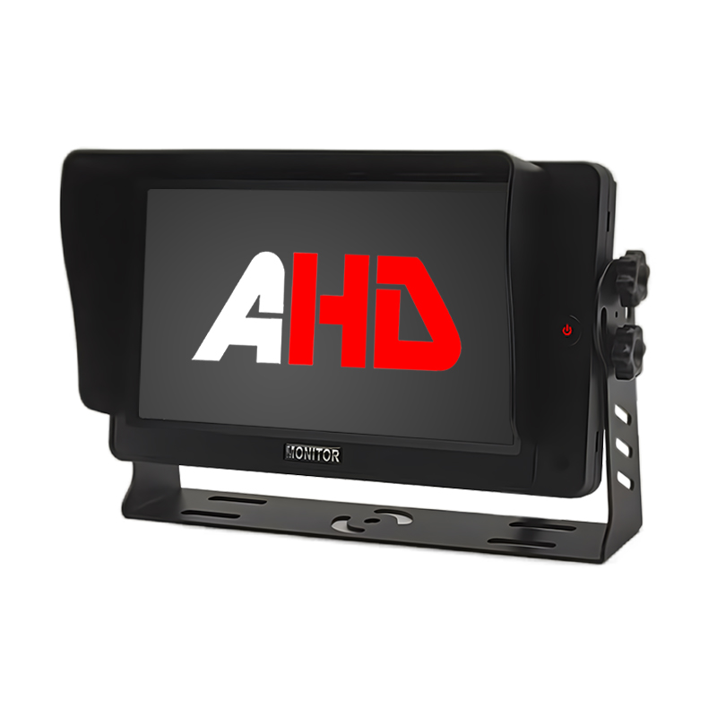 Carleader 7 Inch 2CH AHD Input Pemantau Kenderaan Undur dengan Butang Tunggal