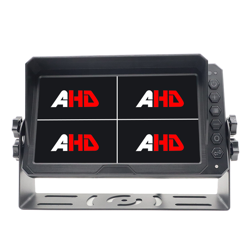 Carleader 7 Inch 4CH Quad Display AHD Heavy Duty Vehicle Sandaran Monitor