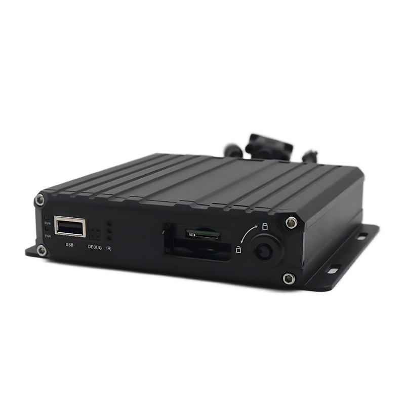 4CH AHD SD AI DVR Mudah Alih dengan 4G GPS WiFi, ADAS DSM BSD untuk Kenderaan Komersial