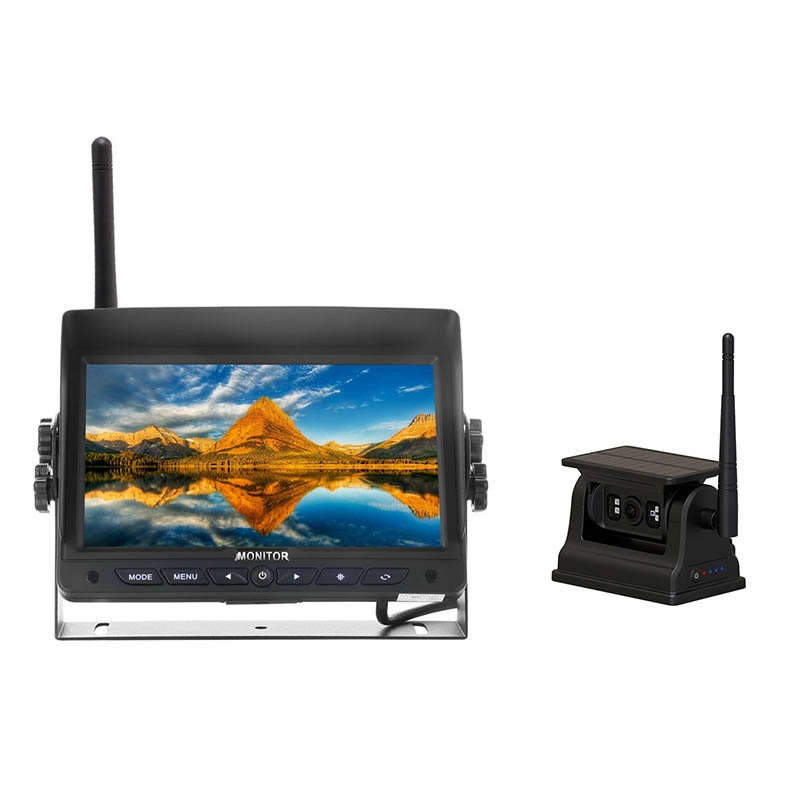 7 inci 2.4g Digital Monitor Monitor Magnet Solar Sistem Kamera