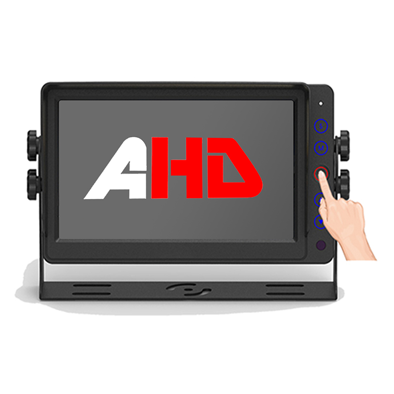 Monitor Kenderaan Komersial 7 Inci dengan Input Video AHD dan Alat Kawalan Jauh