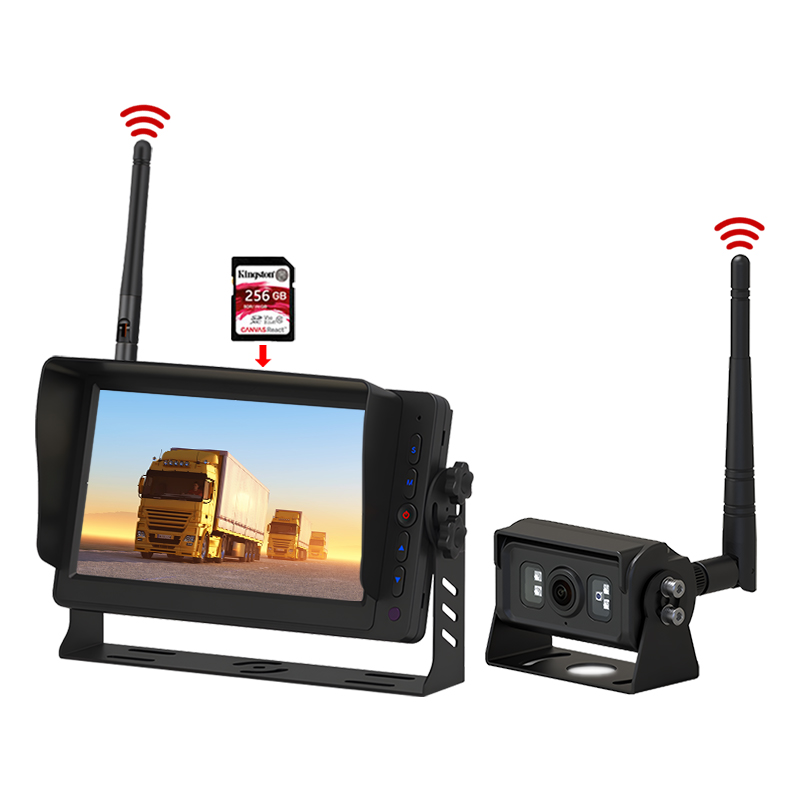 Rakaman DVR 7 inci Sistem Pemantauan Tanpa Wayar 2.4GHz