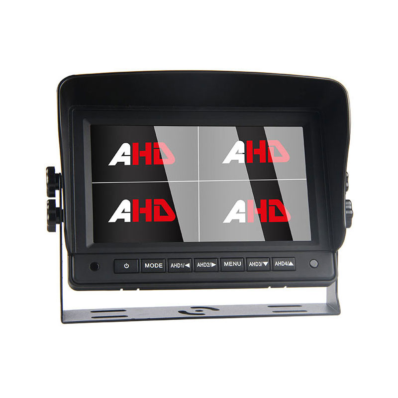 Monitor Kamera HD Kereta 7 Inci Split Quad