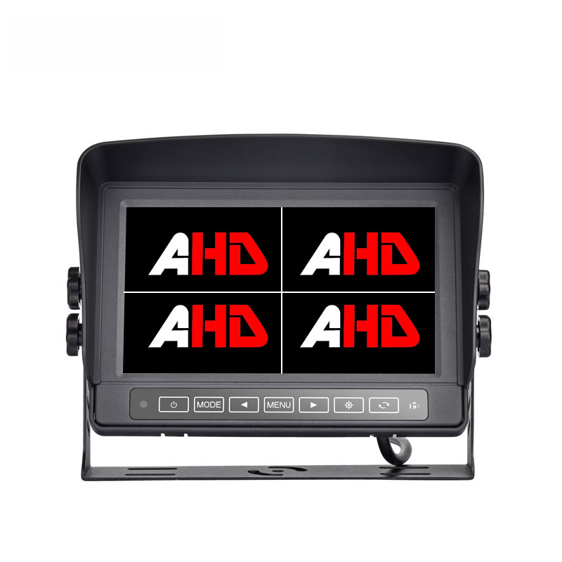 Monitor Empat AHD Kalis Air 7 Inci dengan Perumahan Logam dan Kawalan Sentuhan