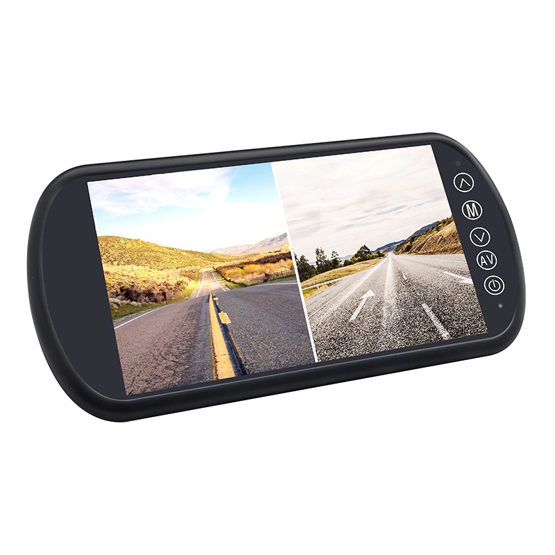 Carleader 7 inci Dual Split AHD Vehicle Mirror Monitor